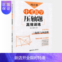 惠典正版周计划中考数学压轴题高效训练(三角形与四边形) 初中数学三角形与四边形专题 九年级中考数学知识点归纳