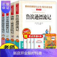 惠典正版快乐读书吧六年级下册 鲁滨逊漂流记小学生爱丽丝漫游奇境 鲁宾逊鲁兵逊 骑鹅旅行记阅读课外书寒假下学期