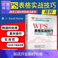 惠典正版WPS表格实战技巧精粹 Excel Home 编著 全面讲解了数据录入 格式设置 排序 筛选 分类