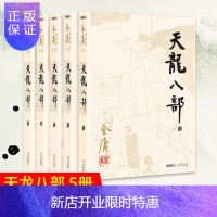 惠典正版正版 天龙八部 金庸经典武侠原著小说共5册套装 金庸作品全集朗声旧版初高中学生书籍 广州出版社 武侠