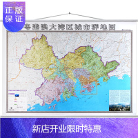 惠典正版2020年新版粤港澳大湾区城市群地图挂图 约1.4x1米 珠江三角洲地区地图2019年新版 双面覆膜