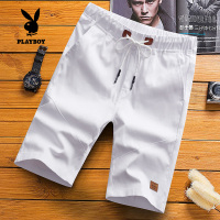 [精选特卖 厂家直营]花花公子棉短裤男五分裤潮流夏季休闲宽松中裤子大裤衩沙滩裤子
