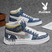 花花公子男鞋秋男士休闲运动鞋子潮流空军一号AJ高帮板鞋