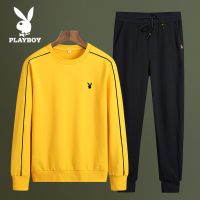 花花公子旗舰卫衣套装男士2022秋季潮流帅气休闲宽松运动男装