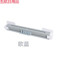 厨房小麦秸秆六连挂钩免打孔粘贴式厨房刀具收纳架壁挂刀架 欧蓝