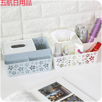 多功能纸巾盒创意客厅茶几遥控器收纳盒桌面抽纸盒欧式可爱纸抽盒