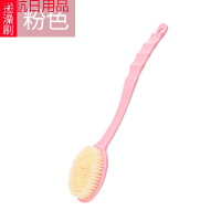 搓澡神器洗澡刷子后背刷长柄搓泥软毛沐浴刷强力搓背搓澡巾沐浴花 浴刷-粉色