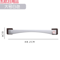 毛巾架免打孔卫生间浴室吸盘挂架浴巾架子北欧简约创意单杆毛巾杆 大号白色