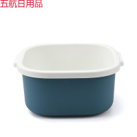 家用双层洗菜盆沥水篮厨房洗菜盘果蔬盆筐水果篮子多功能洗菜篮 墨绿