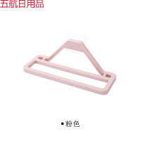 卫生间用品浴室拖鞋架简易多层免打孔墙壁挂置物架家用放拖鞋架子mhj 粉色 3个装