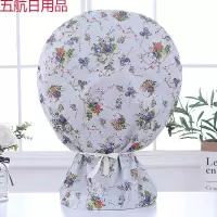 电风扇罩子全包封闭防水防尘防潮落地扇罩取暖器防尘罩台扇罩子 繁花【涂银牛津布】 台扇罩(买前对比好详情尺寸)