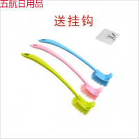 打折家用卫生间免打孔马桶刷套装创意新款洗厕所刷子清洁刷长柄 马桶刷【不带底座】1个装+1个挂钩