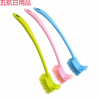 打折家用卫生间免打孔马桶刷套装创意新款洗厕所刷子清洁刷长柄 马桶刷【不带底座】3个装