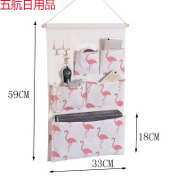 学生宿舍神器收纳袋挂袋墙挂式上铺床头挂兜后悬挂式储物袋大兜 立体五兜白鸟