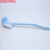 加长日式全角度马桶刷无死角洁厕刷厕所刷子坐便器清洁刷蹲坑刷 蓝色-马桶刷1只