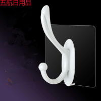 卫浴强力粘钩衣帽钩浴室毛巾钩墙壁免打孔粘胶贴墙壁壁挂后挂钩 【金典白】13个装