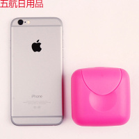 旅行洗脸皂盒便携肥皂盒手工香皂盒浴室带盖沥水带卡扣防漏便携 小号颜色随机(无)