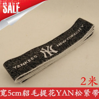 松紧带宽加厚家用牛仔裤女弹力裤子腰带玉米斜纹提花橡皮筋松紧带 宽5cm貂毛提花YAN松紧带2米