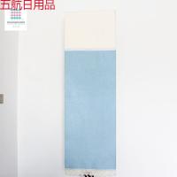 迷几暖气罩立式横款纯色暖气片防尘罩165/180订做防熏黑全包式 B款浅色天空蓝+黄 高180*宽50-80*厚10