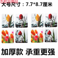 挂钩强力粘胶承重勾拉不粘钩家用白灰水泥墙墙壁挂黏贴钩子 郁金香图 30个装