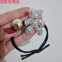 橡皮筋发圈女韩国东大同款满钻发绳小熊钻球扎头发皮套网红 带钻小熊特惠装