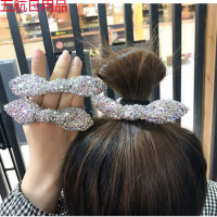 橡皮筋发圈女韩国东大同款满钻发绳小熊钻球扎头发皮套网红 满钻优雅蝴蝶结