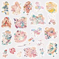手帐贴纸line表情素材手机贴纸胶带手账工具套装森系女孩日记装饰|宠物女孩(约22枚)