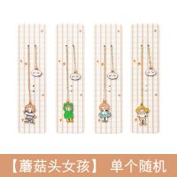 古风仙鹤蓝鲸书签吊坠学生金属创意小礼品纪念品生日礼物金属页夹|小姑娘[单个随机]