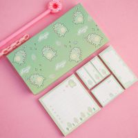 盒装便利贴可爱韩版便签纸ins便宜便签本学生用品创意n次标签贴纸|绿色恐龍-多个 便利贴+盲盒[随机八-十件文具]
