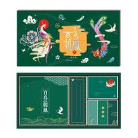 盒装创意便利贴粘性强古风学生n次贴可撕便签纸ins留言记事便|绿-百鸟朝凤-6叠共480张 [粘性强-单盒装]