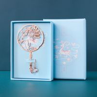 精美镂空创意金属书签小礼品纪念品复古典中国风简约古风生日礼物|花与猫-礼盒款