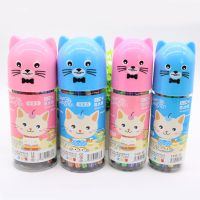 12/18/24/36色可水洗水彩笔小学生绘画笔儿童软头涂鸦笔学习套装|芭比猫24色桶装一桶