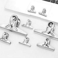 文件文具小夹子家用铁夹子固定不锈钢票夹燕尾夹长尾夹强力票据夹|5.5厘米山形夹_单个装