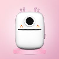 高清错题标签照片打印机学生迷你文具用品小型便携学习神器|粉色 打印机[高清]+5卷打印纸