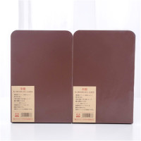 简约铁书夹书靠书立学生书挡板书档大号金属书架|无印风-咖啡色【一对2片】