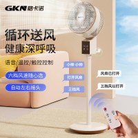 格卡诺立式空气循环扇家用超静音节能大风力遥控语音款GKN-FS-11