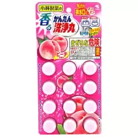 小林制药 管道疏通剂泡沫除臭洁净防堵排水清道夫清洁器泡腾片下水道清洁丸 蜜桃味 12片 固体