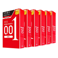 OKAMOTO 冈本 0.01超薄避孕套超薄款001 日本进口M号 3个/盒 6盒装