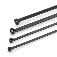 嵌钢片尼龙扎带船用不锈钢嵌片式扎带钢牙扎扣自锁塑料理线带黑色