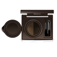 泊泉雅 双色气垫染眉膏印章眉粉一字眉染眉膏画眉印眉毛眉笔