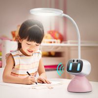 led护眼台灯书桌大学生儿童小学生宿舍学习阅读语音提醒坐姿