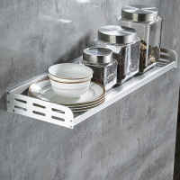 厨房置物架子加宽加长家用多功能调味品壁挂件打孔墙上调料收纳架