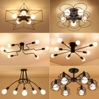 北欧简约五角星吸顶灯铁艺客厅灯吊灯儿童房卧室房间灯具餐厅灯饰