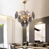 欧式吊灯设计师创意个性艺术客厅玻璃吊灯后现代简约轻奢餐厅灯具