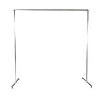 镀锌管钢管水管晾衣架落地挂衣架室外简易晒衣杆摆摊简易衣架|高1.8米✖️长1.8米✖️脚宽60厘米