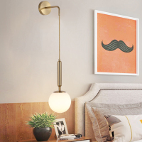 北欧现代简约客厅卧室床头书房过道轻奢创意个性艺术圆球玻璃壁灯