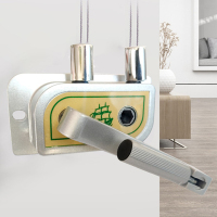 晾衣架升降配件好手摇器浙江手柄太太免打孔|一帆风顺手摇器【银色】尺寸10.2-10.5CM