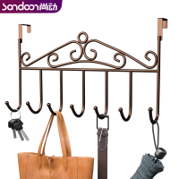 免打孔置物架门后挂钩卫生间毛巾壁挂衣架浴室门上挂衣服架衣钩