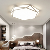 几何led吸顶灯简约现代个性书房钻石北欧灯具温馨浪漫房间卧室灯