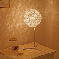 礼物台灯客厅个性卧室床头台灯调光麻球夜灯北欧床头灯现代创意